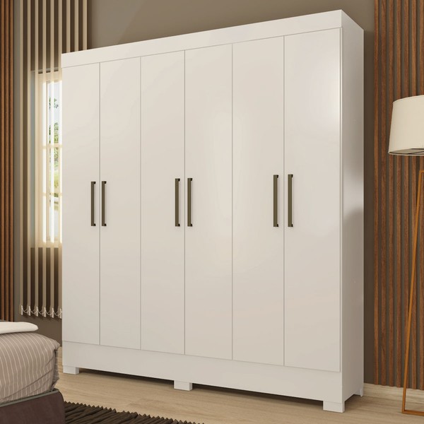 Guarda-Roupa Vero 6 Portas Branco - Demóbile