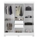 Guarda-Roupa Vero 6 Portas Branco - Demóbile