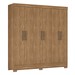 Guarda-Roupa Vero 6 Portas Amêndola/Touch - Demóbile