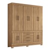 Guarda-Roupa Casal New Murano 10 Portas 3 Gavetas Amêndola/Touch - Demóbile