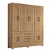 Guarda-Roupa Casal New Murano 10 Portas 3 Gavetas Amêndola/Touch - Demóbile