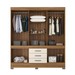 Guarda-Roupa Casal New Murano 10 Portas 3 Gavetas Amêndola/Off-White - Demóbile