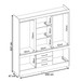 Guarda-Roupa Casal New Murano 10 Portas 3 Gavetas Amêndola/Off-White - Demóbile