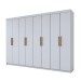 Guarda-Roupa Casal Aurora 8 Portas 4 Gavetas Branco Neve - Panorama Móveis