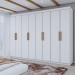Guarda-Roupa Casal Aurora 8 Portas 4 Gavetas Branco Neve - Panorama Móveis