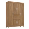 Guarda-Roupa Casal Ecom Ii 6 Portas Amêndola - Demóbile