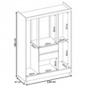 Guarda-Roupa Casal Ecom Ii 6 Portas Amêndola - Demóbile