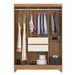 Guarda-Roupa Casal Ecom Ii 6 Portas Amêndola/Off-White - Demóbile