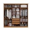 Guarda-Roupa Casal 6 Portas 3 Gavetas R583 Canela - Kappesberg