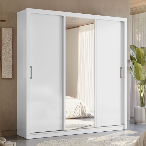 Guarda-Roupa Residence 3 Portas Branco - Demóbile