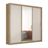 Guarda-Roupa Residence 3 Portas Amêndola/Off-White - Demóbile