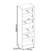 Paneleiro Firenze 2 Portas Vidro 2 Portas Mdp Amêndola/Branco - Demóbile