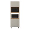 Paneleiro Firenze Duplo Forno 4 Portas Amêndola/Nude - Demóbile