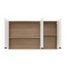 Armário Aéreo Cozinha Firenze 120cm 3 Portas Amêndola/Branco - Demóbile