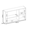 Armário Aéreo Cozinha Firenze 120cm 3 Portas Amêndola/Nude - Demóbile