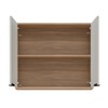 Armário Aéreo Cozinha Firenze 80cm 2 Portas Amêndola/Nude - Demóbile