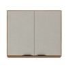 Armário Aéreo Cozinha Firenze 80cm 2 Portas Amêndola/Nude - Demóbile