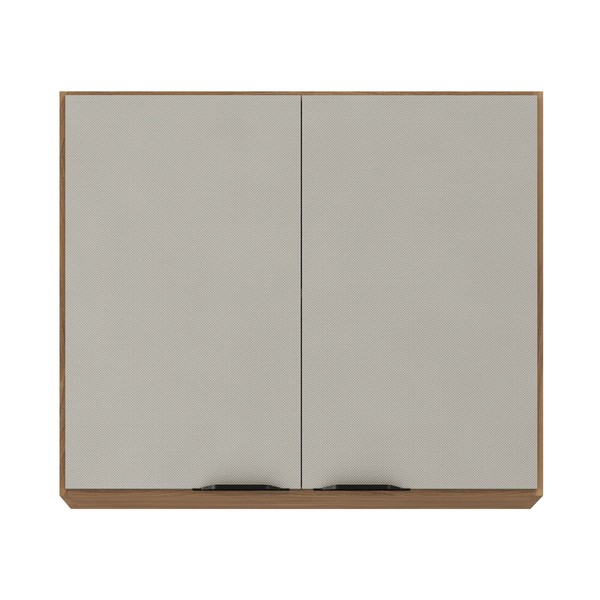 Armário Aéreo Cozinha Firenze 80cm 2 Portas Amêndola/Nude - Demóbile