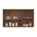 Armário Aéreo Cozinha Firenze 120cm 2 Portas Amêndola/Branco - Demóbile