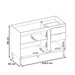 Balcão de Cozinha para Pia 120cm Firenze Amêndola/Nude Prime Tx - Demóbile
