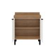 Balcão de Cozinha 80cm Firenze 2 Portas Amêndola/Branco - Demóbile
