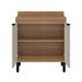 Balcão de Cozinha 80cm Firenze 2 Portas Amêndola/Nude - Demóbile