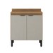 Balcão de Cozinha 80cm Firenze 2 Portas Amêndola/Nude - Demóbile