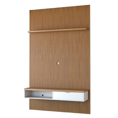 Painel para TV Até 60 Polegadas Apolo Ripado 1 Porta 140 Cm Nature/Off White - Panorama Móveis