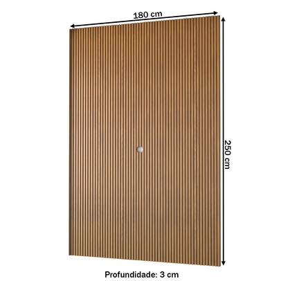 Painel para TV Até 70 Polegadas Apolo Ripado 100% Mdf 180 Cm Nature Fosco - Panorama Móveis