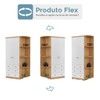 Guarda-Roupa de Bebê Smim New 2 Portas 3 Gavetas 5 Prateleiras 100% Mdf Branco/Amêndoa - Móveis Peroba