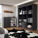 Guarda-Roupa Luna 6 Portas 2 Gavetas com Cômoda 2 Portas 5 Gavetas Preto - Panorama Móveis