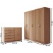 Guarda-Roupa Luna 6 Portas 2 Gavetas com Cômoda 2 Portas 5 Gavetas Demolição - Panorama Móveis