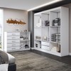 Guarda-Roupa Luna 6 Portas 2 Gavetas com Cômoda 2 Portas 5 Gavetas Branco - Panorama Móveis