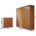 Guarda-Roupa Casal Aurora 6 Portas 2 Gavetas com Cômoda 1 Portas 5 Gavetas Cinamomo - Panorama Móveis