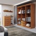 Guarda-Roupa Casal Aurora 6 Portas 2 Gavetas com Cômoda 1 Portas 5 Gavetas Cinamomo - Panorama Móveis