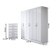 Guarda-Roupa Casal Amelia 6 Portas 2 Gavetas com Cômoda 5 Gavetas Branco - Panorama Móveis