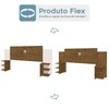 Cabeceira Extensível Acapulco 6 Prateleiras Flex Jequitibá/Off White - J&a Móveis