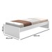 Cama de Solteiro Turca Branco - J&a Móveis