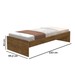 Cama de Solteiro Turca Jequitibá - J&a Móveis