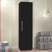 Armário Multiuso Sofia 1 Porta 4 Prateleiras Preto - J&a Móveis