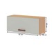 Armário Aéreo Cozinha 1 Porta Basculante Freijo/White Laca - Genialflex