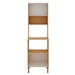Torre Quente 2 Portas com Nichos Freijo/White Laca Brilho - Genialflex