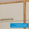Armário Aéreo Cozinha 80 Cm Syrah 2 Portas 100% Mdf Amêndoa/Off White - Rio Doce