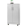 Armário Multiuso Smart 2 Portas 3 Prateleiras Branco - J&a Móveis