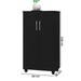Armário Multiuso Smart 2 Portas 3 Prateleiras Preto  - J&a Móveis