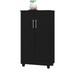 Armário Multiuso Smart 2 Portas 3 Prateleiras Preto  - J&a Móveis