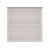 Armário Aéreo Cozinha 80cm Iluminata 100% Mdf 2 Portas Branco/Fendi - Genialflex