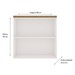 Armário Aéreo Cozinha 80cm Iluminata 100% Mdf 2 Portas Branco/Fendi - Genialflex