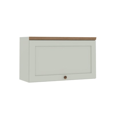 Armário Aéreo Cozinha 80cm Iluminata 100% Mdf 1 Porta Basculante Mint - Geniallex