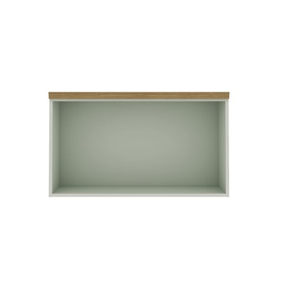 Armário Aéreo Cozinha 80cm Iluminata 100% Mdf 1 Porta Basculante Mint - Geniallex